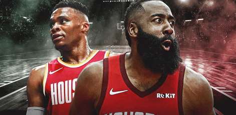 2020 年 9 月 5 日 NBA 火箭队比赛回放，复赛首战，哈登与威少的双核新序章