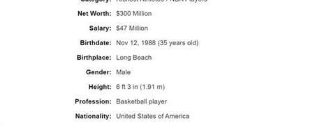 威少净资产在 NBA 球员中的真实排位，从超级巨星到商业价值的落差
